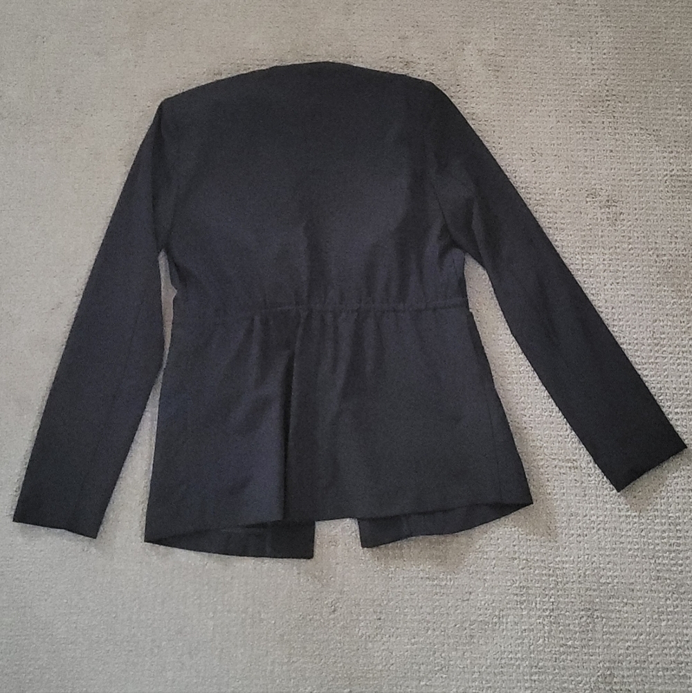 Simply Vera Vera Wang Drawstring Waist Satin Blazer - Picture 4 of 15